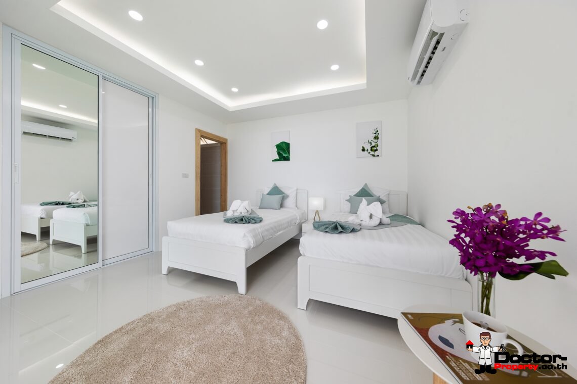 Modern 3 Bedroom Pool Villa with Sea View in Chaweng Noi, Koh Samui – For Sale