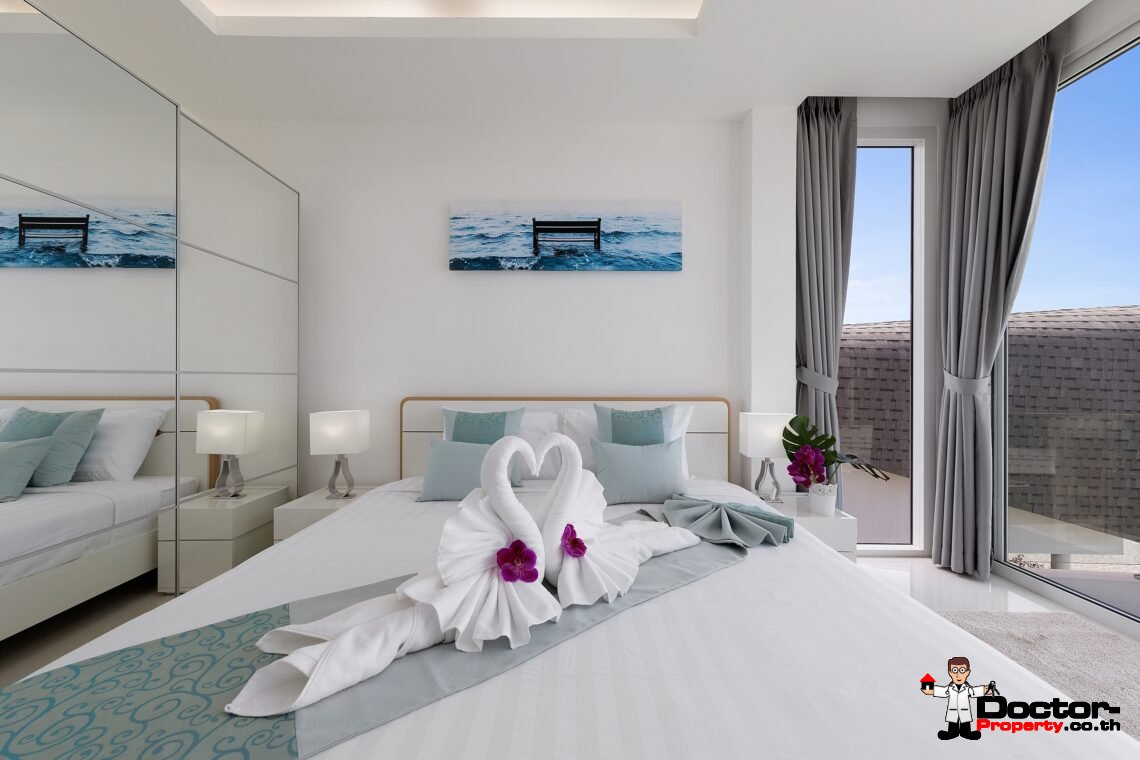 Modern 3 Bedroom Pool Villa with Sea View in Chaweng Noi, Koh Samui – For Sale