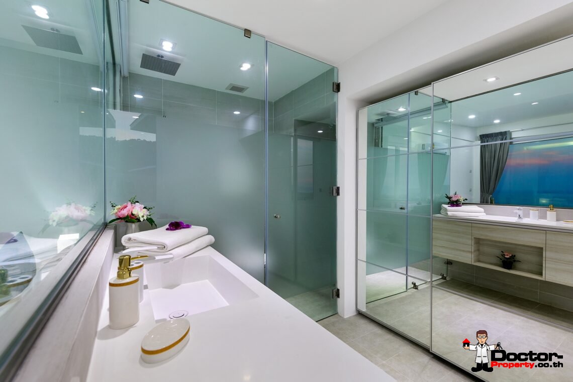 Modern 3 Bedroom Pool Villa with Sea View in Chaweng Noi, Koh Samui – For Sale