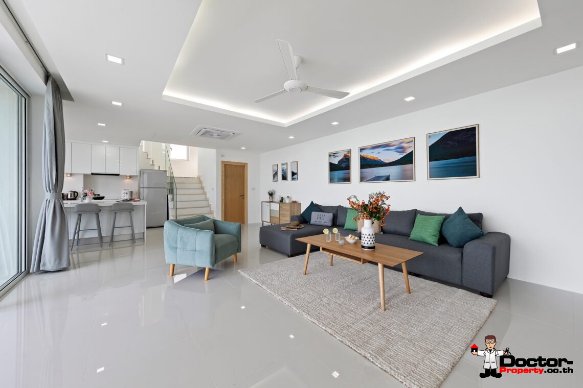 Modern 3 Bedroom Pool Villa with Sea View in Chaweng Noi, Koh Samui – For Sale