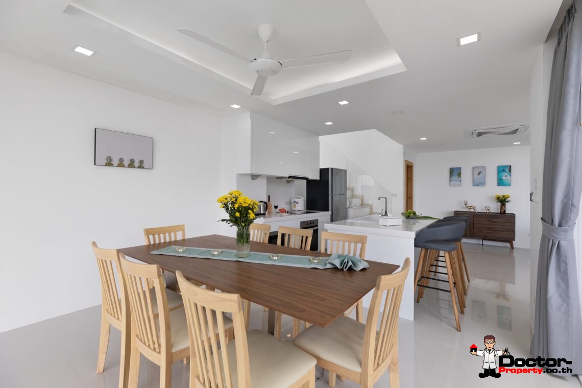 Modern 4 Bedroom Pool Villa with Sea View in Chaweng Noi, Koh Samui – For Sale