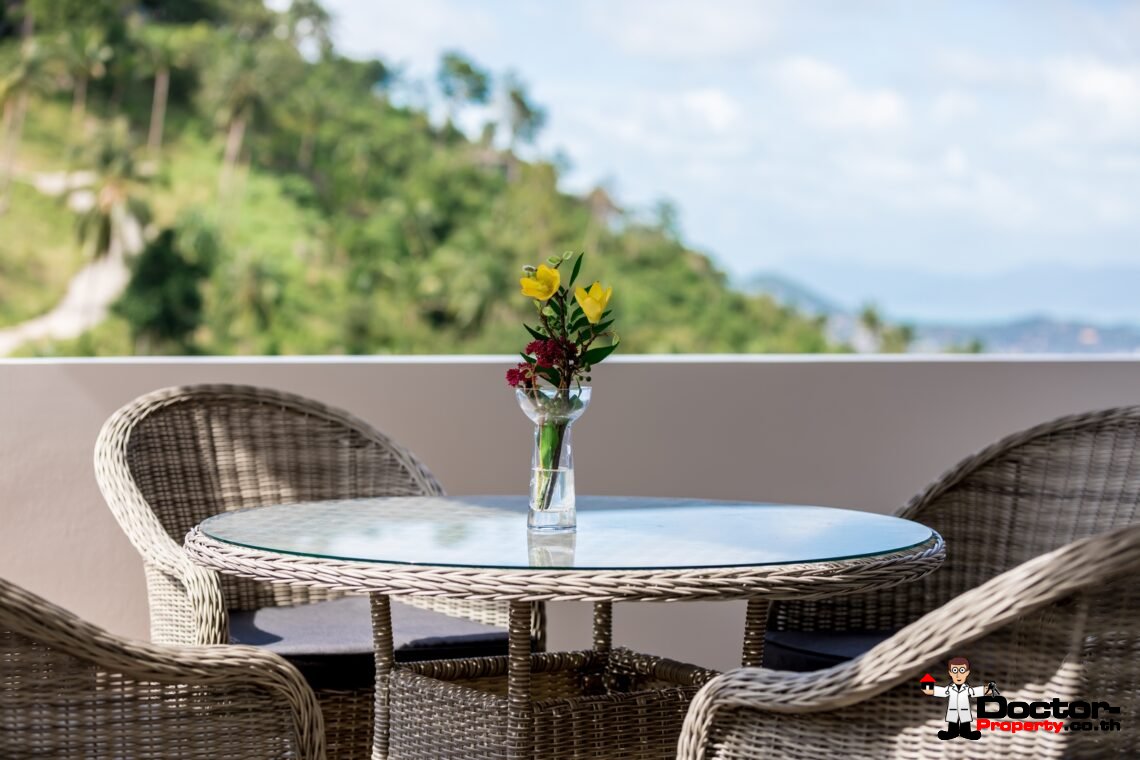 Modern 4 Bedroom Pool Villa with Sea View in Chaweng Noi, Koh Samui – For Sale