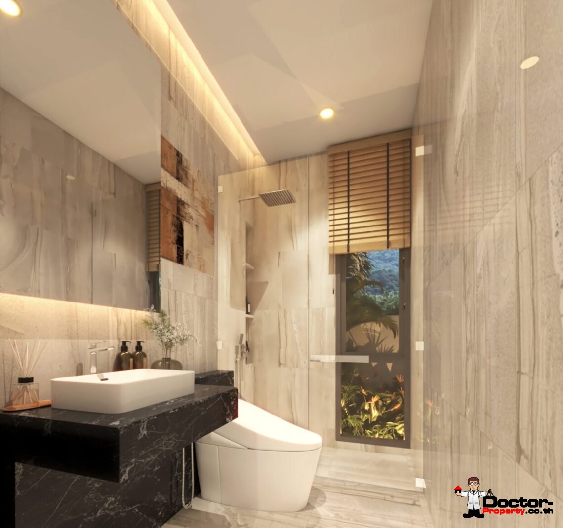 Modern 3 Bedroom Pool Villa in Lamai, Koh Samui – For Sale