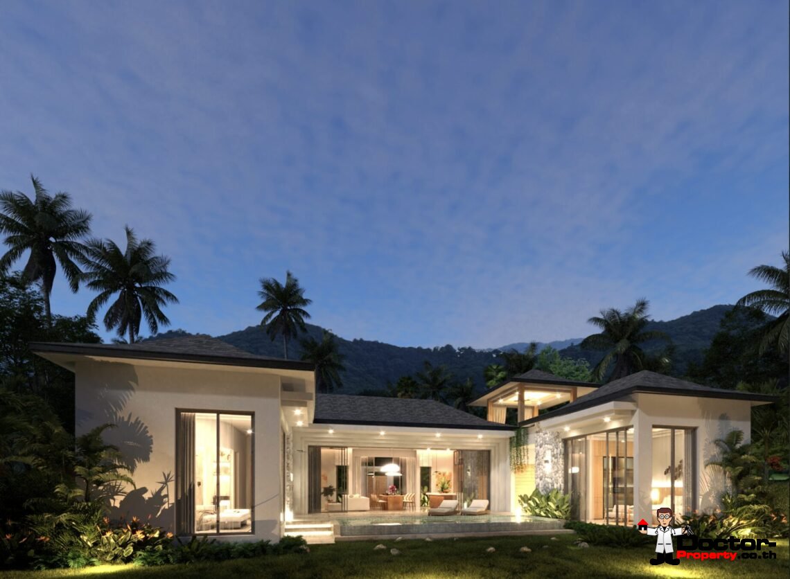 Modern 3 Bedroom Pool Villa in Lamai, Koh Samui – For Sale