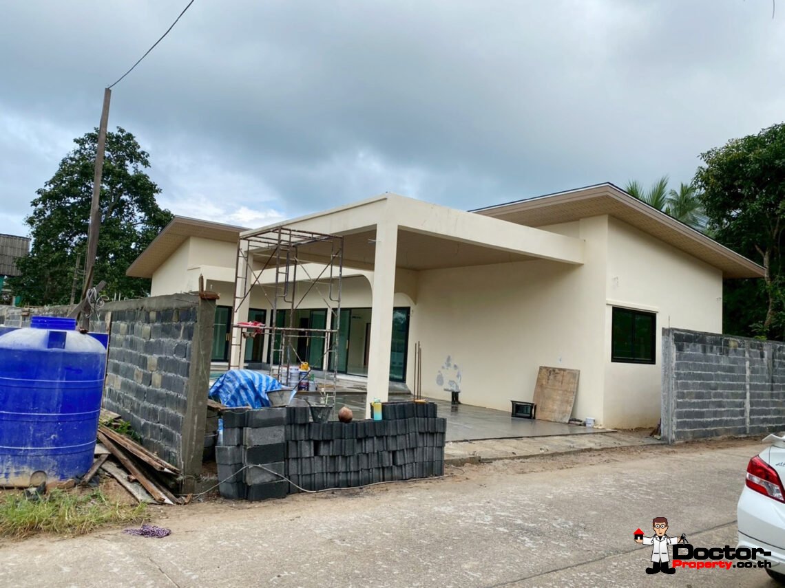 New 3 Bedroom House with Pool in Nathon, Koh Samui – For Sale