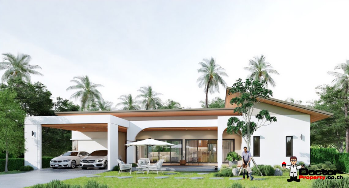 New 3 Bedroom House with Pool in Nathon, Koh Samui – For Sale