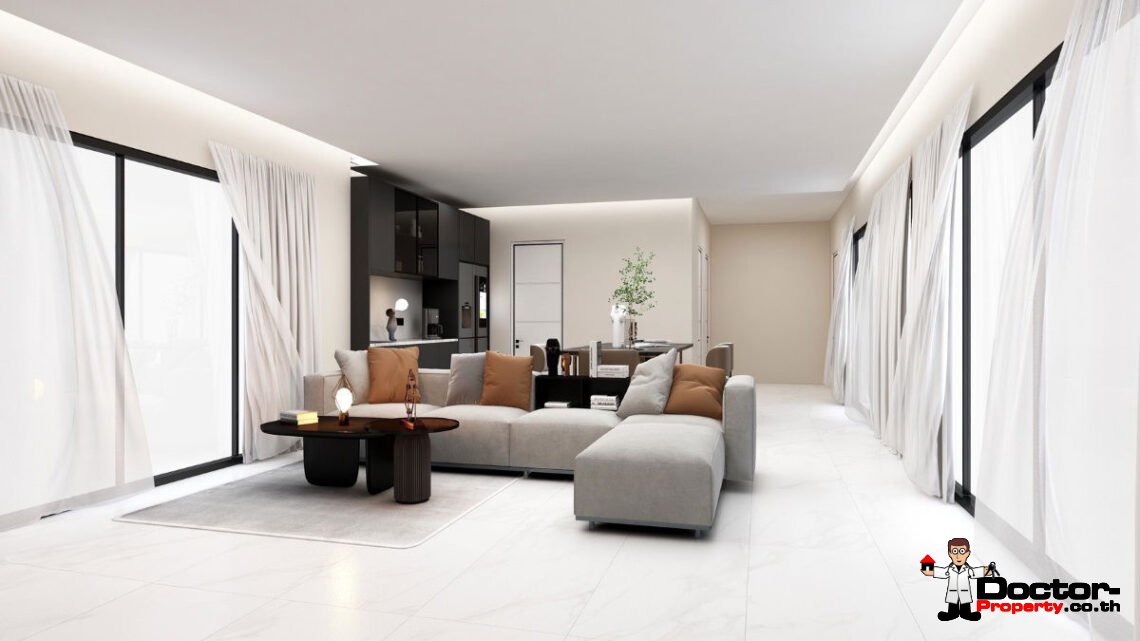 New 3 Bedroom House with Pool in Nathon, Koh Samui – For Sale