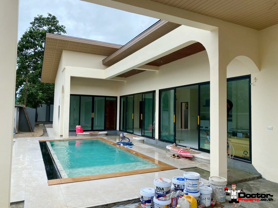New 3 Bedroom House with Pool in Nathon, Koh Samui – For Sale