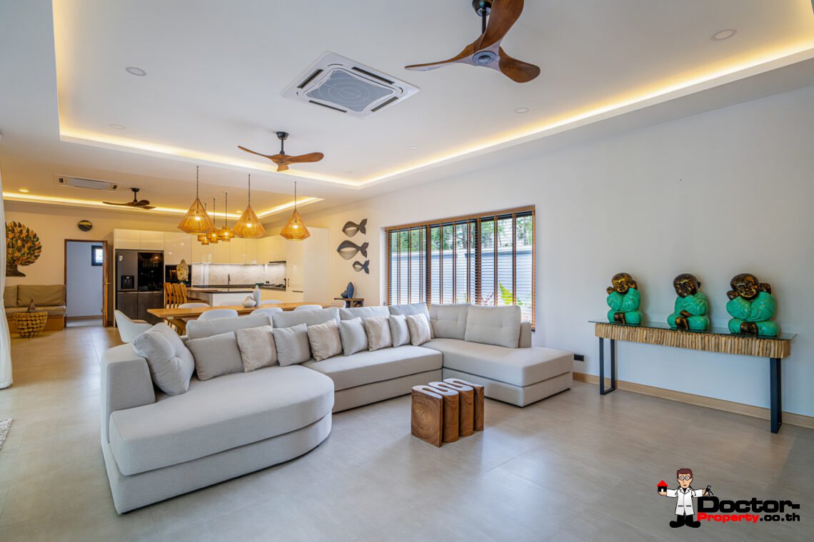 New Tropical 3 Bedroom Pool Villa in Lamai, Koh Samui – For Sale