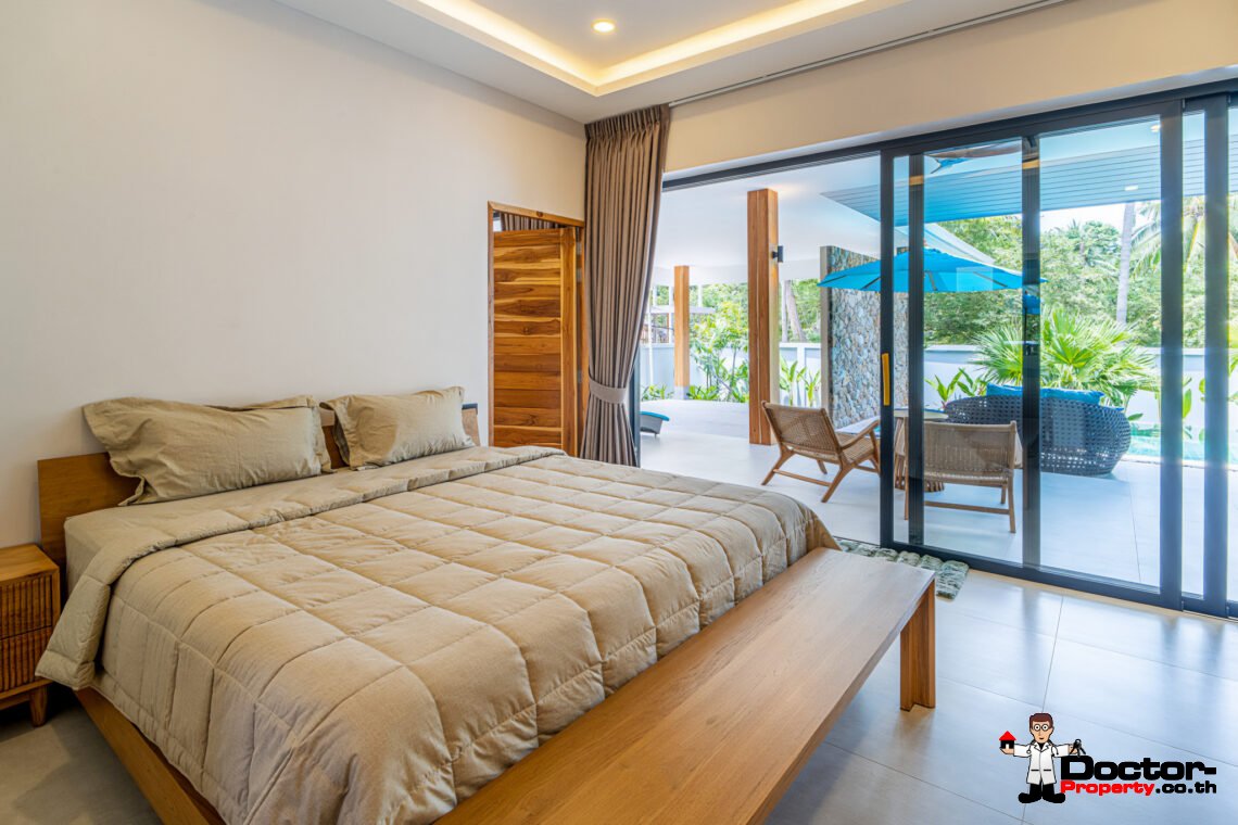 New Tropical 3 Bedroom Pool Villa in Lamai, Koh Samui – For Sale