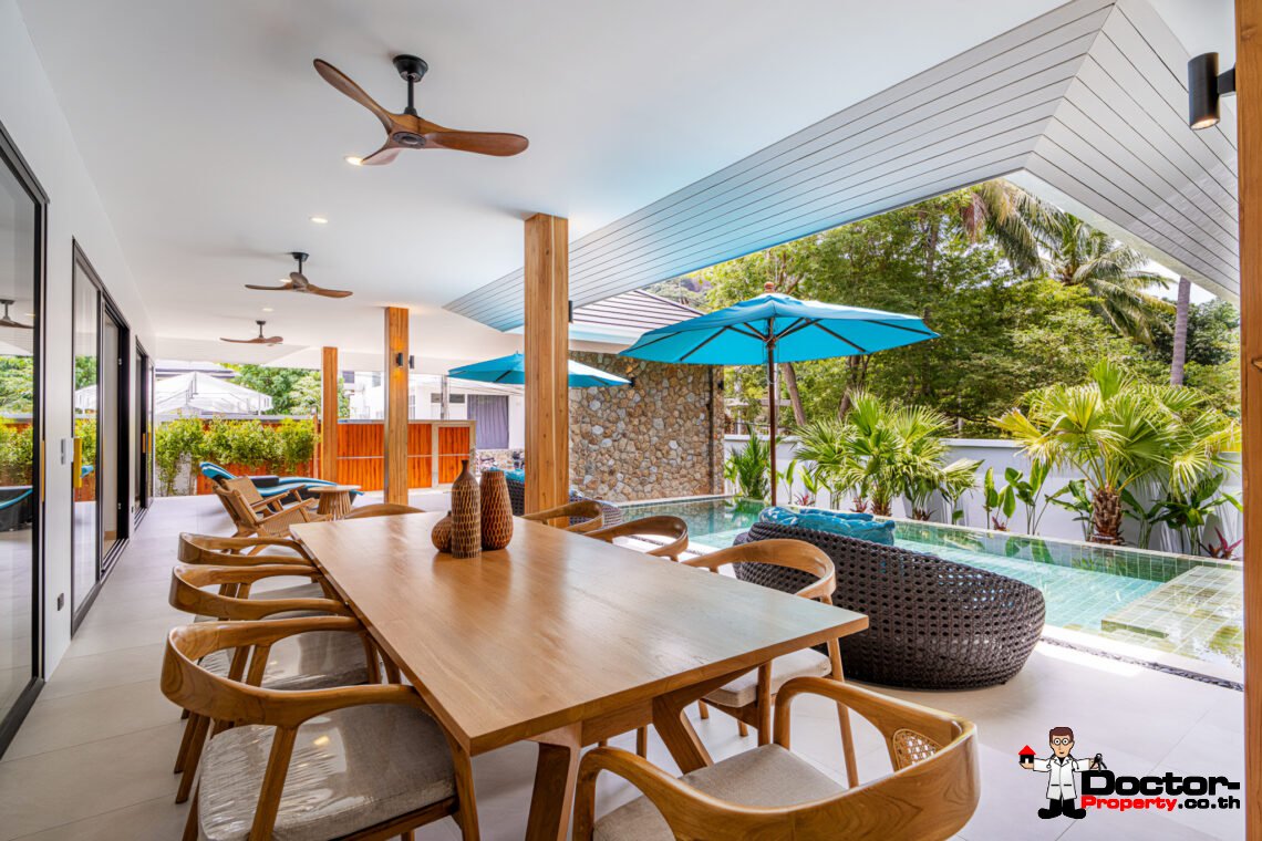 New Tropical 3 Bedroom Pool Villa in Lamai, Koh Samui – For Sale