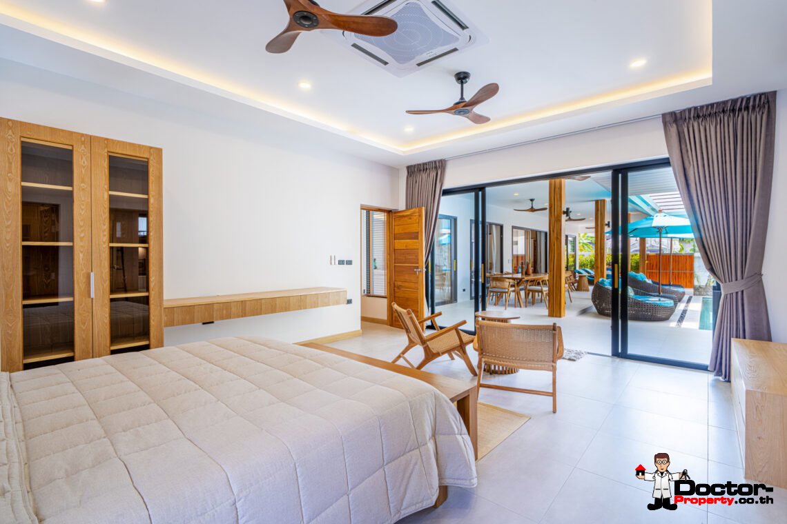 New Tropical 3 Bedroom Pool Villa in Lamai, Koh Samui – For Sale