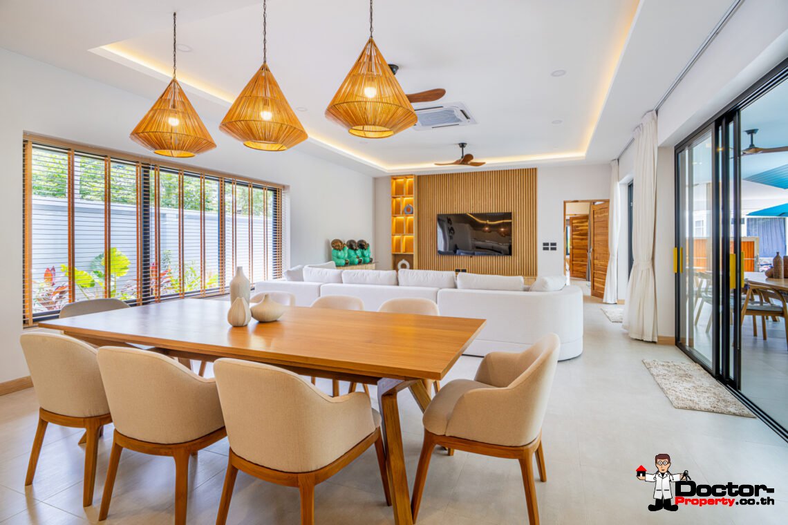 New Tropical 3 Bedroom Pool Villa in Lamai, Koh Samui – For Sale
