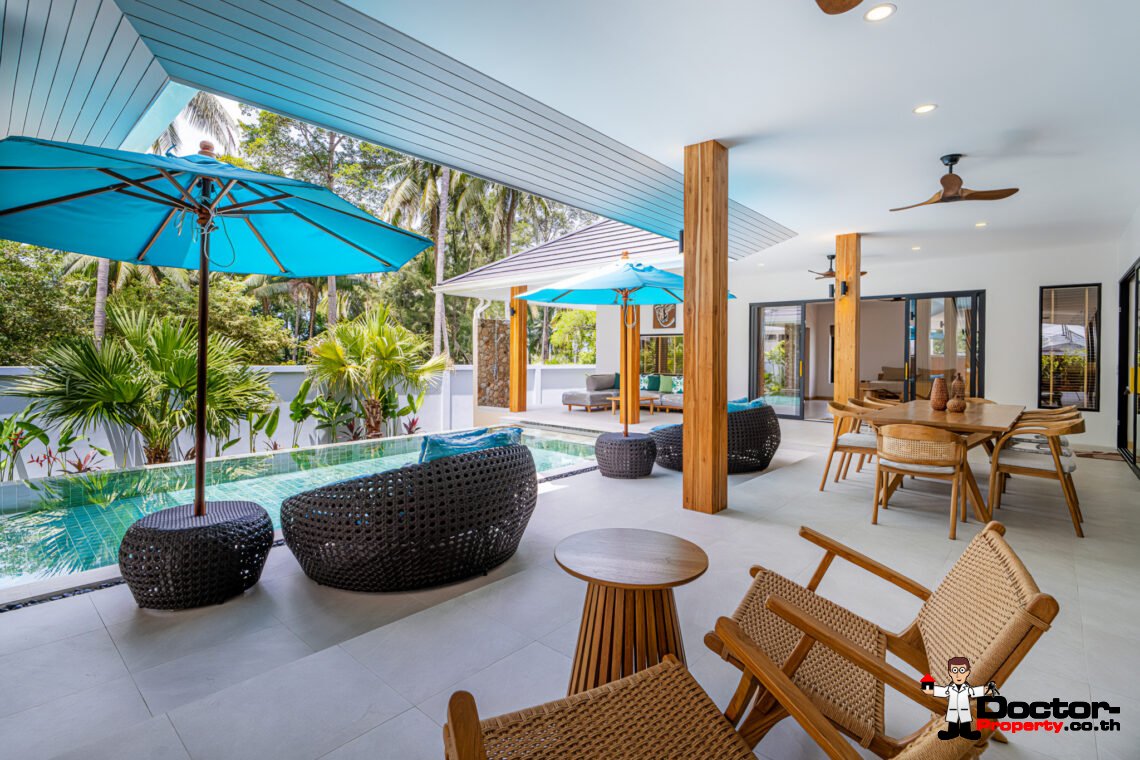 New Tropical 3 Bedroom Pool Villa in Lamai, Koh Samui – For Sale