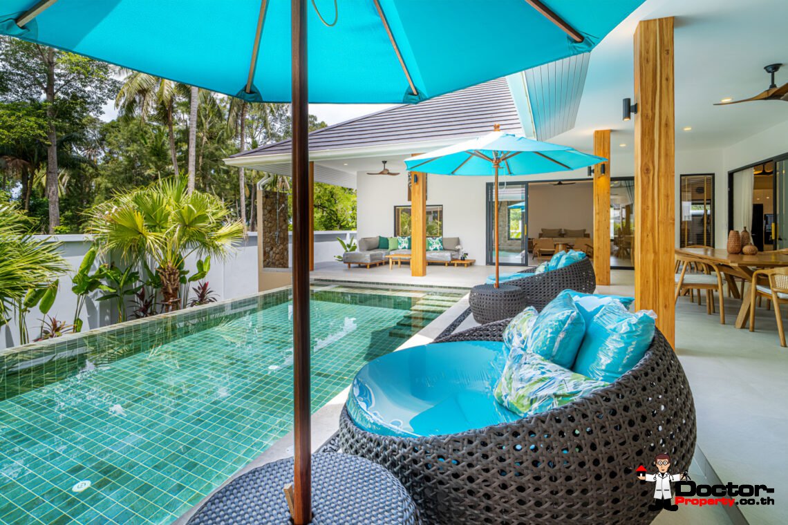 New Tropical 3 Bedroom Pool Villa in Lamai, Koh Samui – For Sale