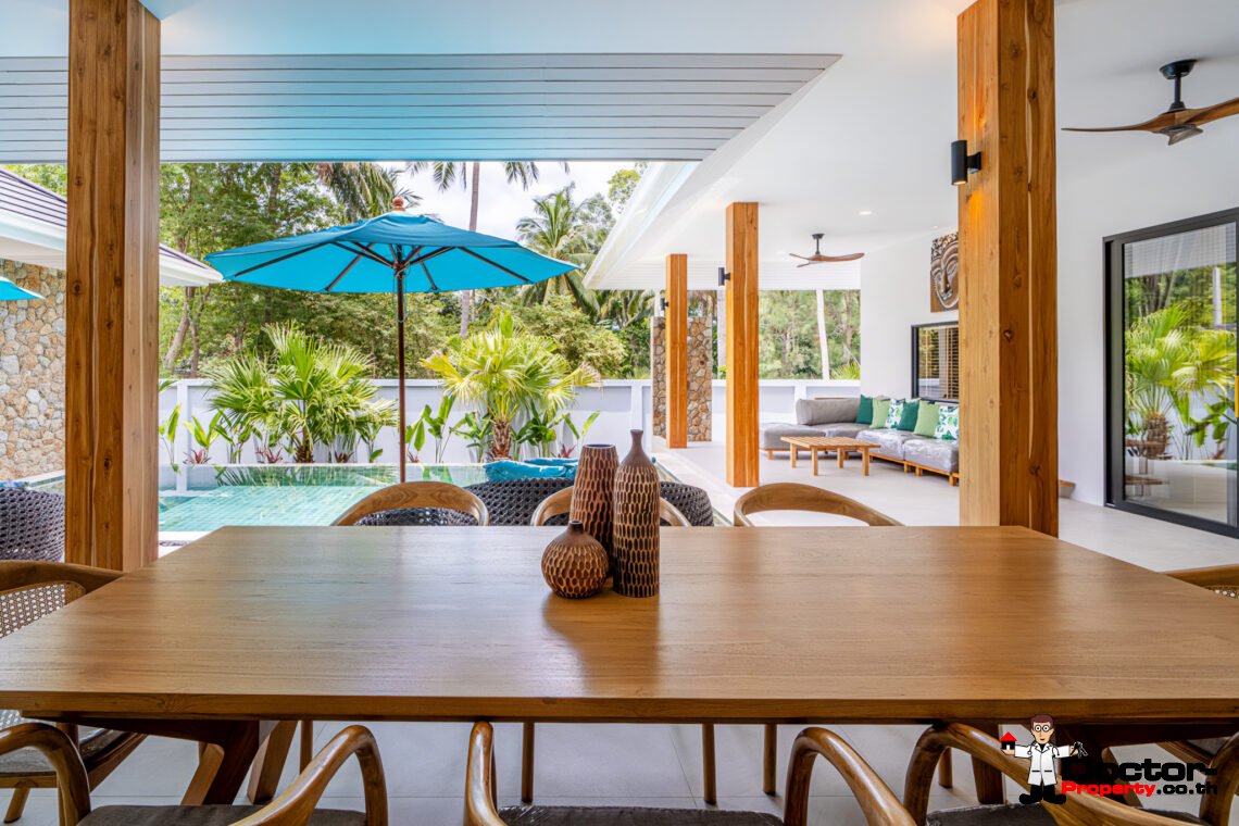 New Tropical 3 Bedroom Pool Villa in Lamai, Koh Samui – For Sale