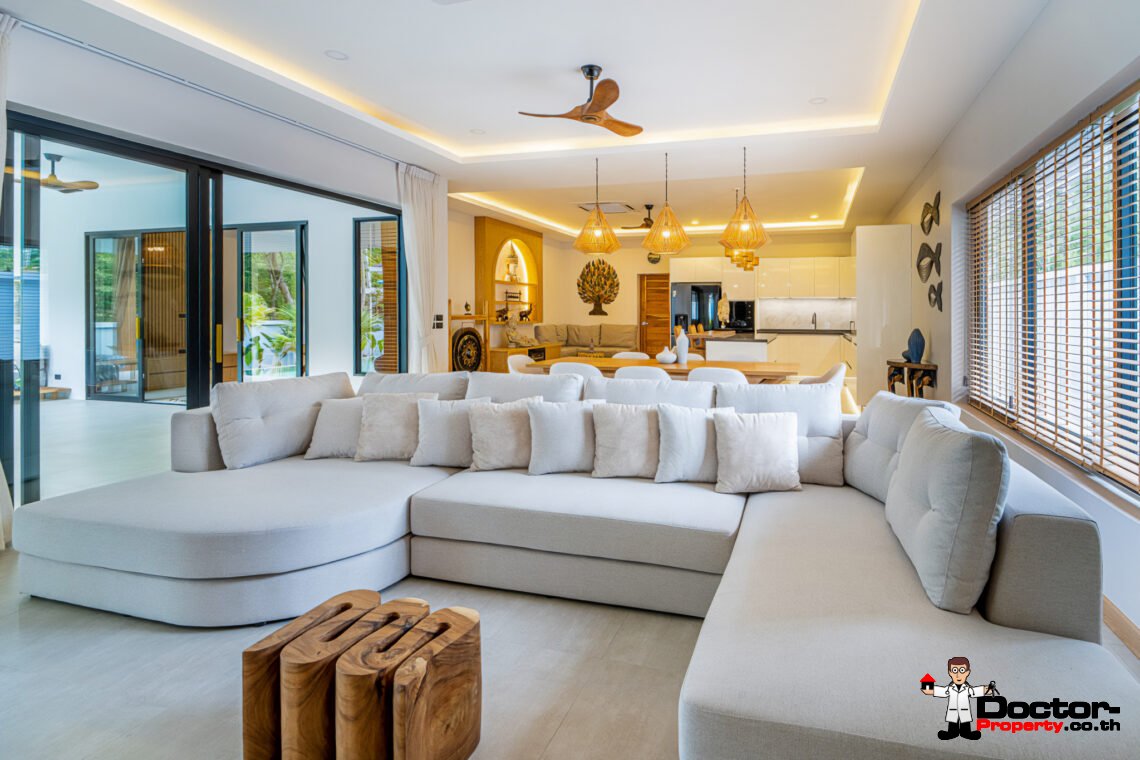 New Tropical 3 Bedroom Pool Villa in Lamai, Koh Samui – For Sale