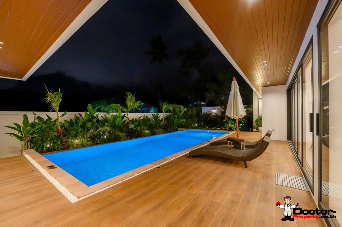 New 3 Bedroom Pool Villa in Bang Rak, Koh Samui – For Sale