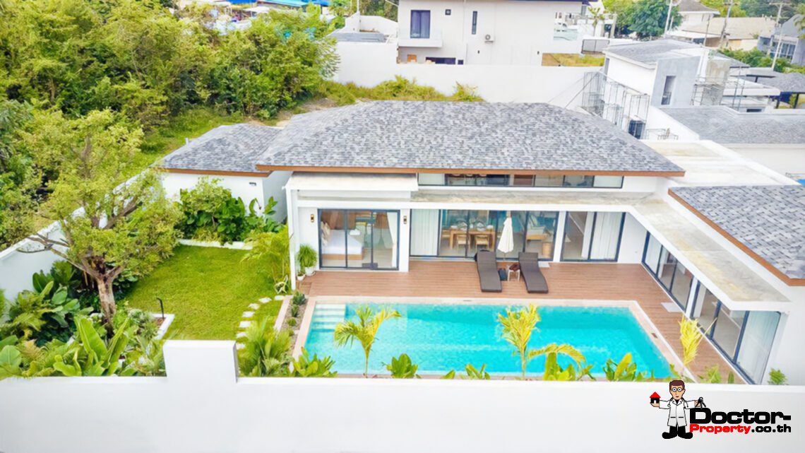 New 3 Bedroom Pool Villa in Bang Rak, Koh Samui – For Sale