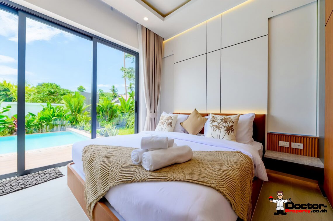New 3 Bedroom Pool Villa in Bang Rak, Koh Samui – For Sale
