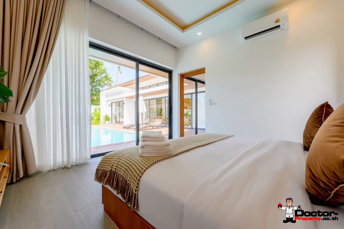 New 3 Bedroom Pool Villa in Bang Rak, Koh Samui – For Sale