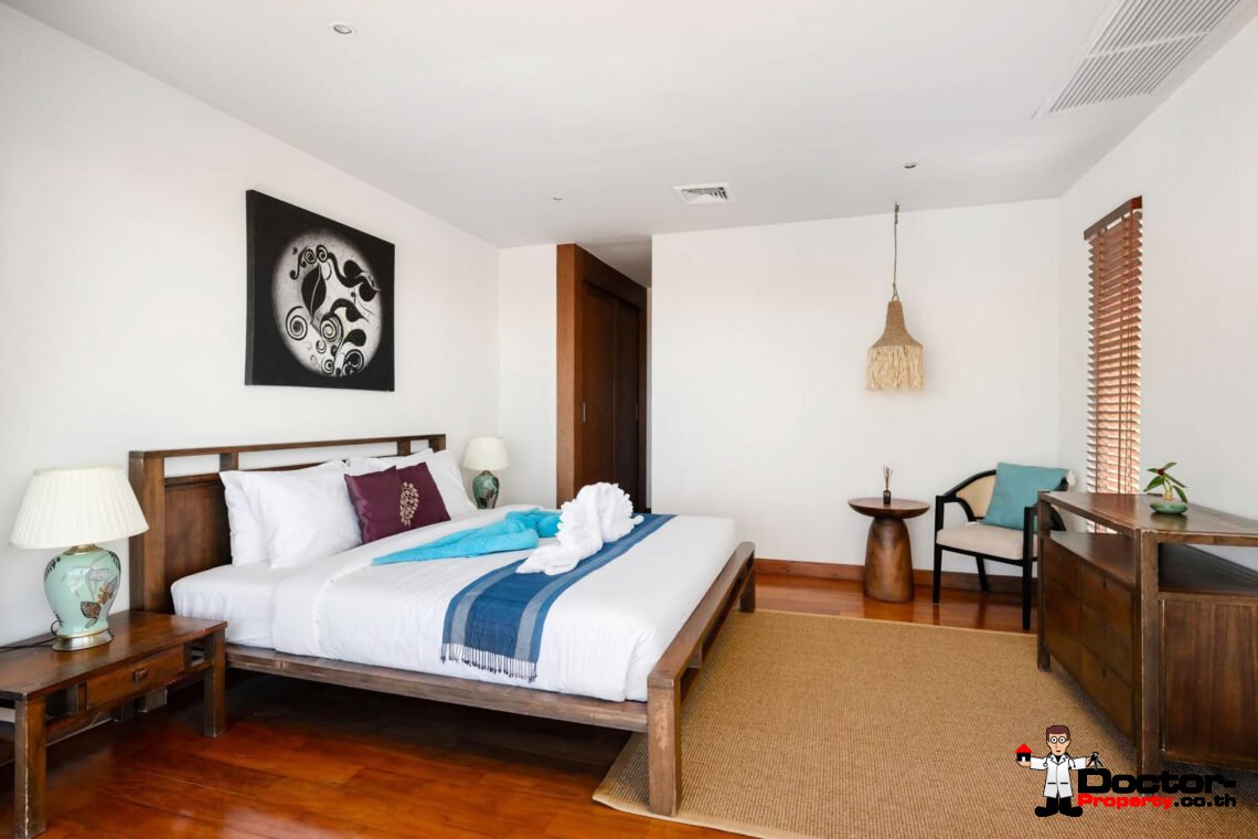 Spacious 5 Bedroom Pool Villa with Stunning Sea View in Angthong, Koh Samui – For Sale