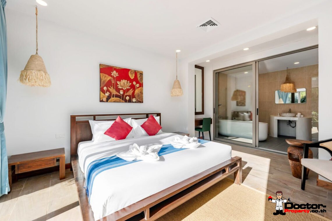 Spacious 5 Bedroom Pool Villa with Stunning Sea View in Angthong, Koh Samui – For Sale