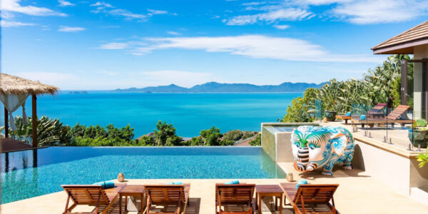 Spacious 5 Bedroom Pool Villa with Stunning Sea View in Angthong, Koh Samui – For Sale