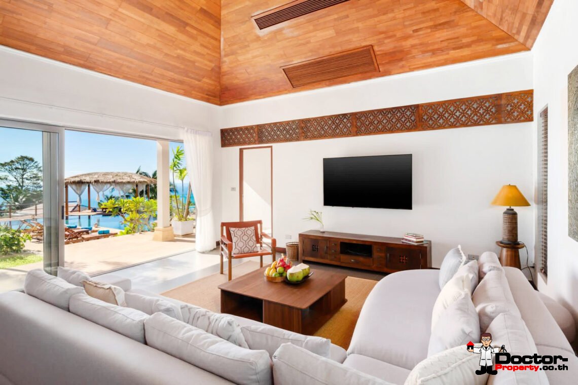 Spacious 5 Bedroom Pool Villa with Stunning Sea View in Angthong, Koh Samui – For Sale