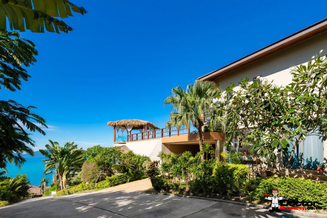 Spacious 5 Bedroom Pool Villa with Stunning Sea View in Angthong, Koh Samui – For Sale