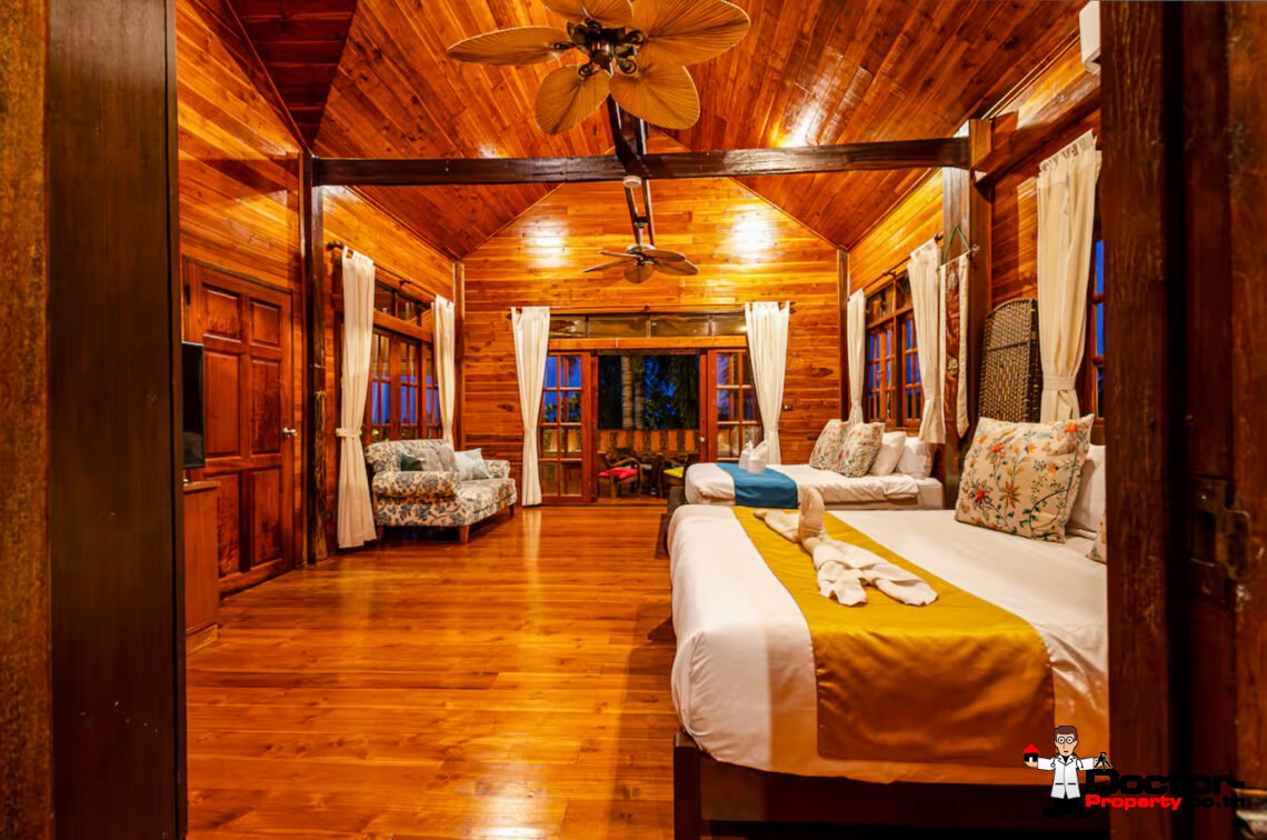 Spacious 4 Bedroom Thai Style Pool Villa in Choeng Mon, Koh Samui – For Sale