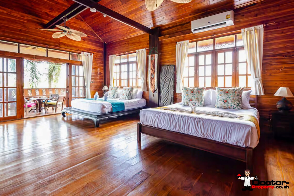 Spacious 4 Bedroom Thai Style Pool Villa in Choeng Mon, Koh Samui – For Sale