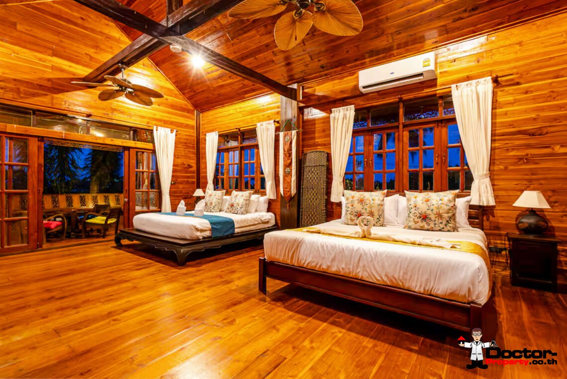 Spacious 4 Bedroom Thai Style Pool Villa in Choeng Mon, Koh Samui – For Sale