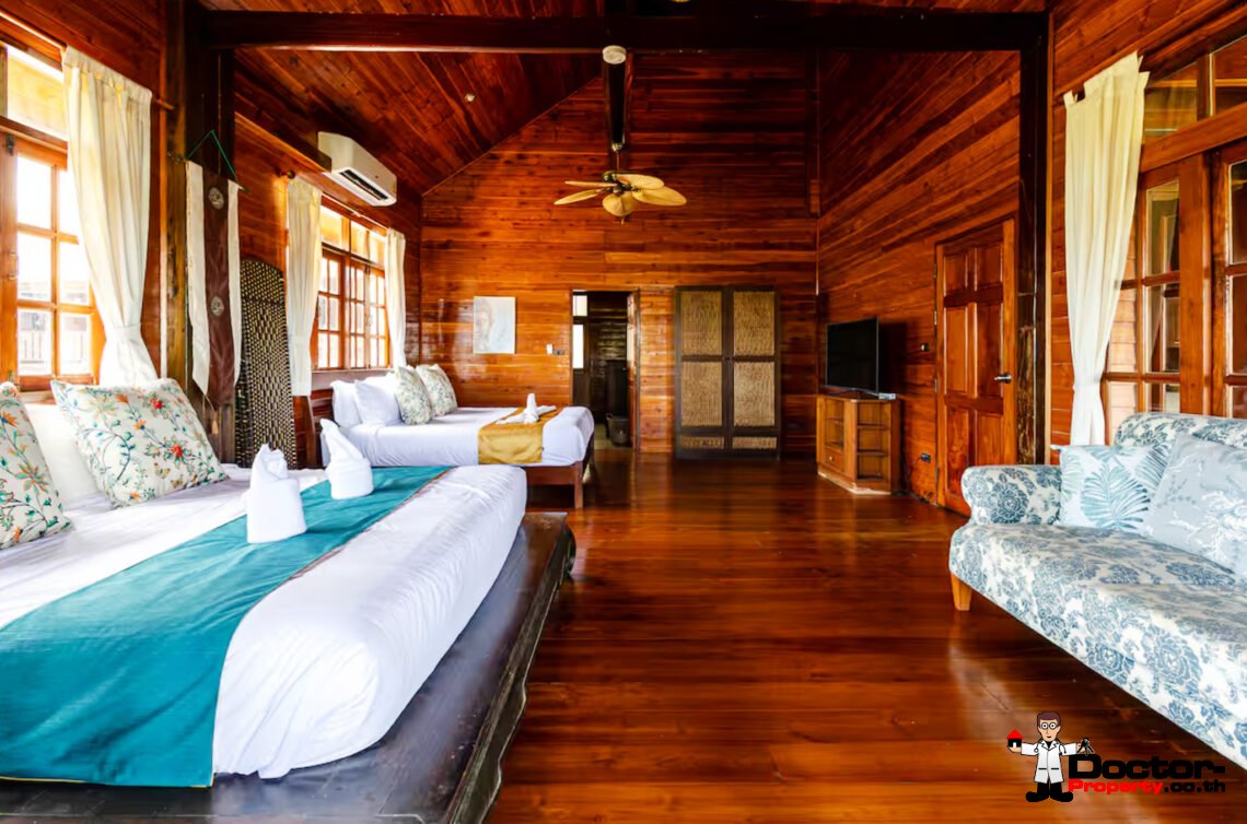 Spacious 4 Bedroom Thai Style Pool Villa in Choeng Mon, Koh Samui – For Sale