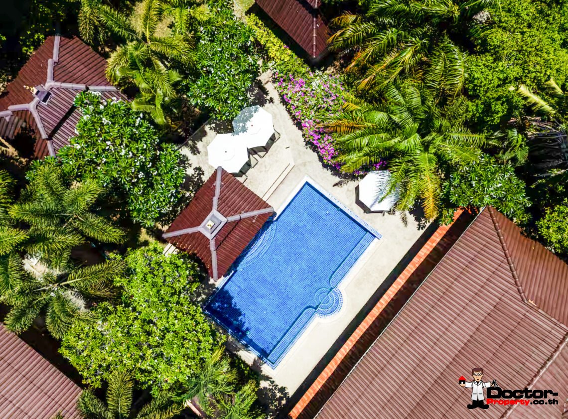 Spacious 4 Bedroom Thai Style Pool Villa in Choeng Mon, Koh Samui – For Sale