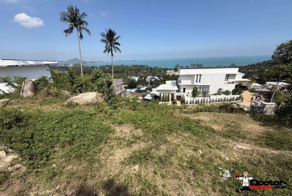 Land 1400 sqm of Sea View in Chaweng Noi, Koh Samui – For Sale