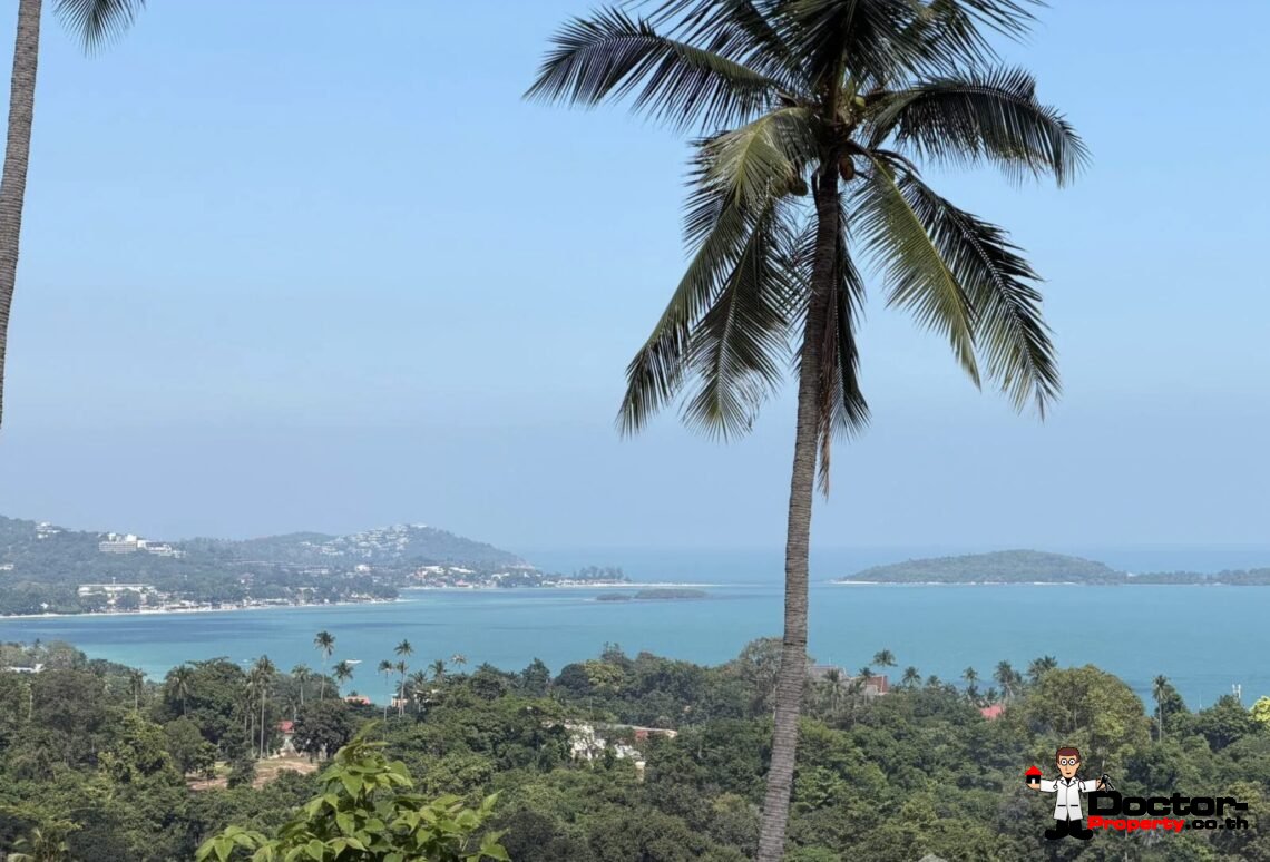 Land 1400 sqm of Sea View in Chaweng Noi, Koh Samui – For Sale