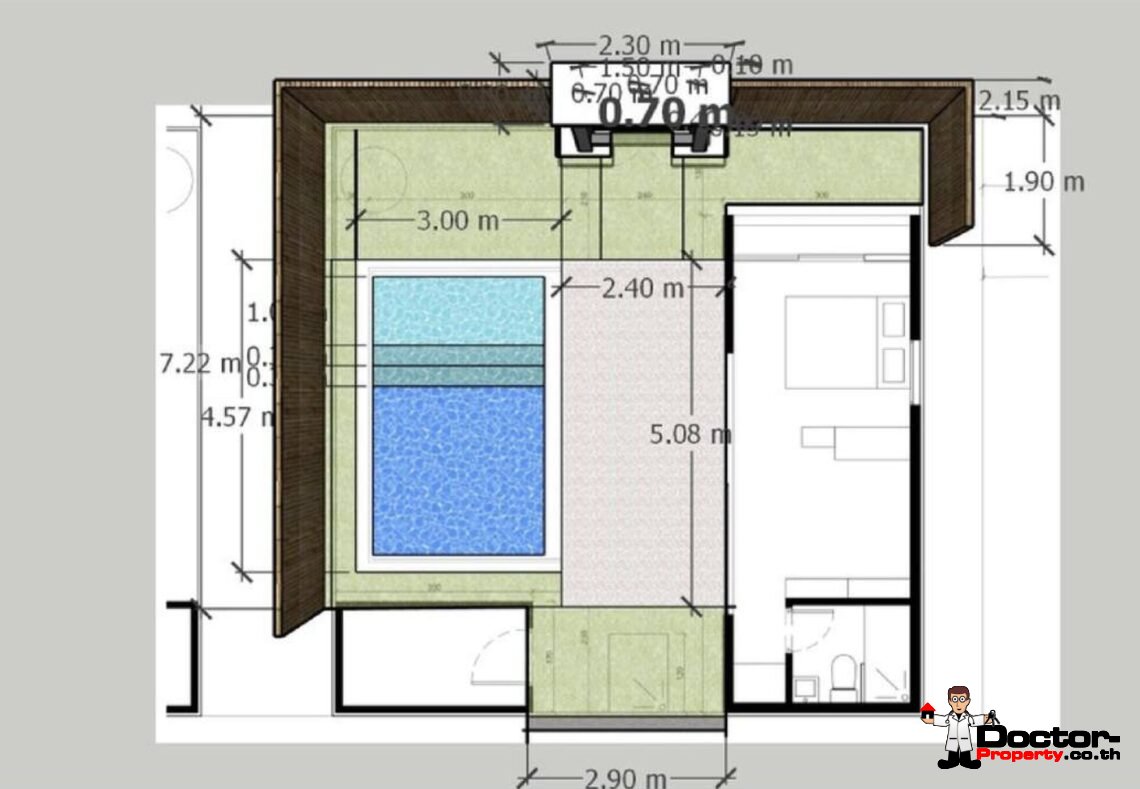 1 Bedroom Pool Villa in Ban Tai, Koh Samui – For Sale