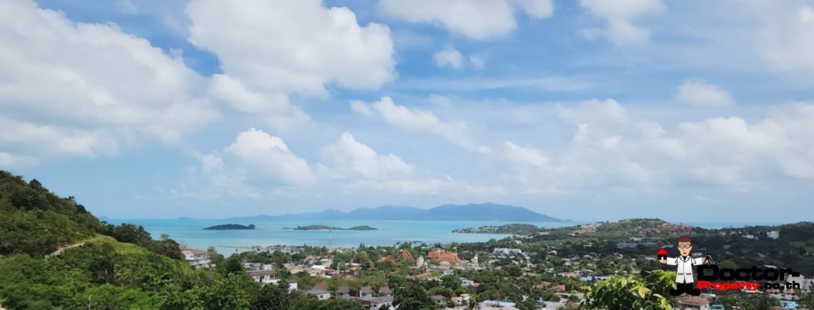 Land 1 Rai of Sea View in Plai Laem, Koh Samui – For Sale