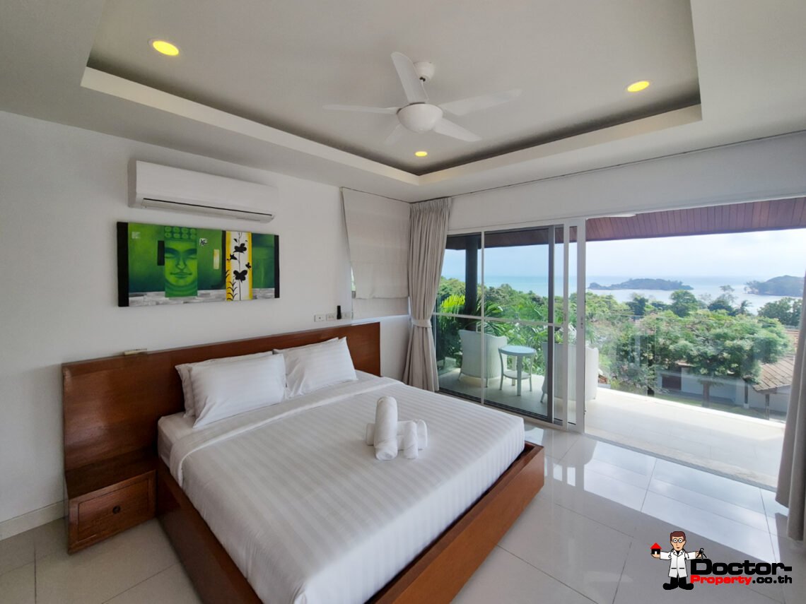 5 Bedroom Sea View Villa in Choeng Mon, Koh Samui – For Sale
