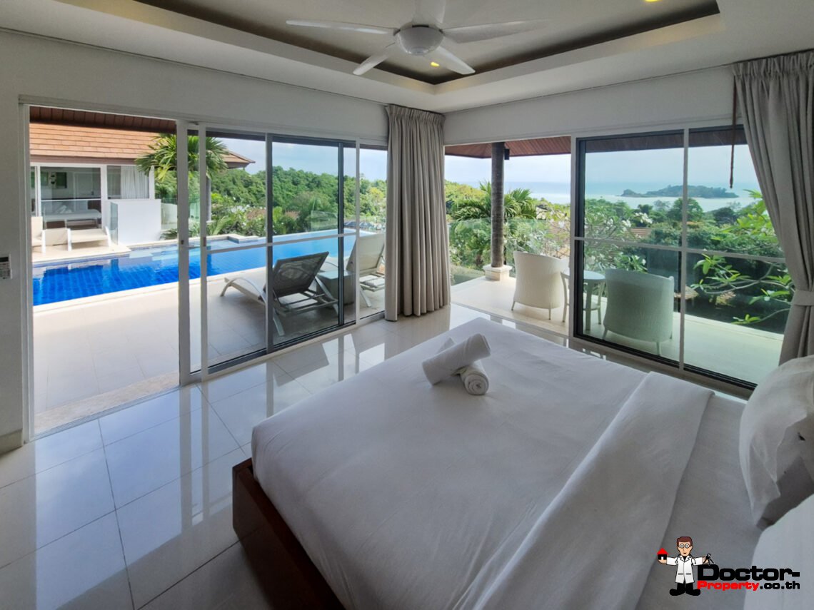 5 Bedroom Sea View Villa in Choeng Mon, Koh Samui – For Sale