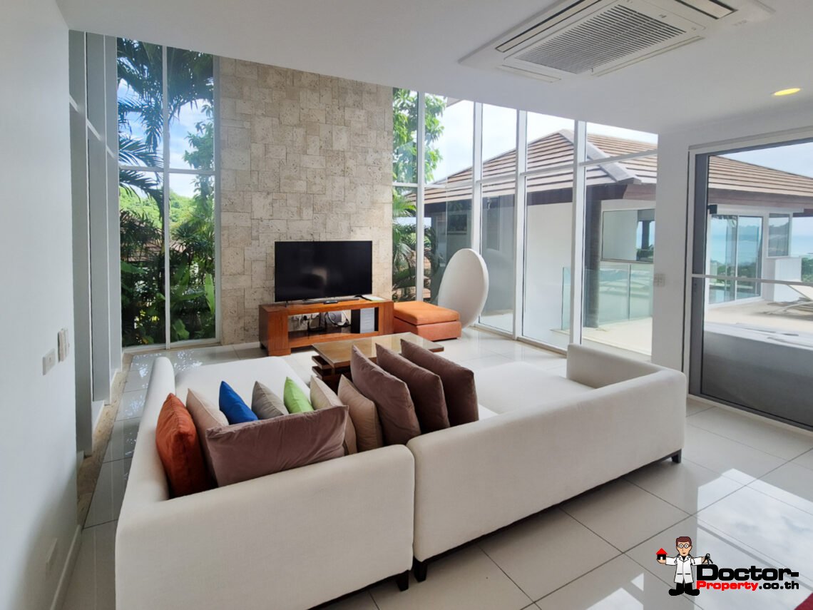 5 Bedroom Sea View Villa in Choeng Mon, Koh Samui – For Sale