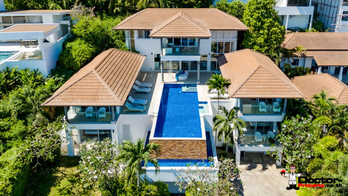 5 Bedroom Sea View Villa in Choeng Mon, Koh Samui – For Sale