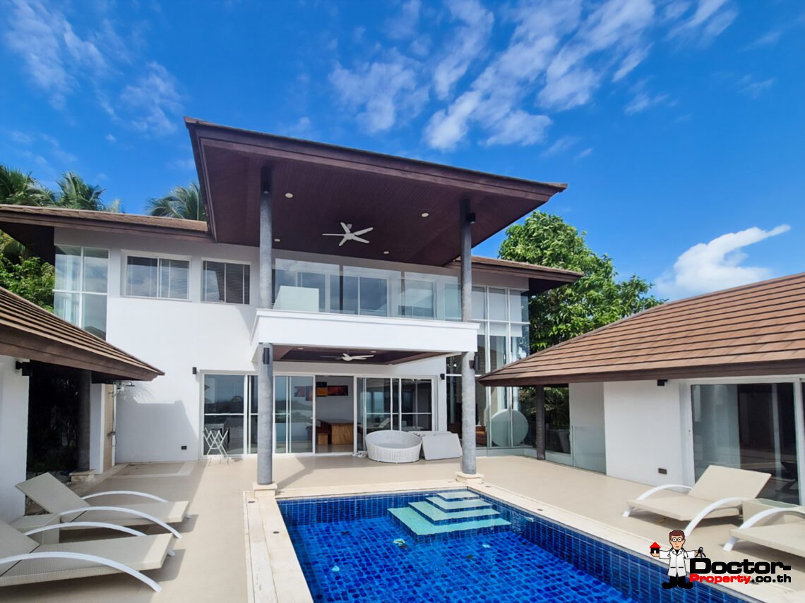5 Bedroom Sea View Villa in Choeng Mon, Koh Samui – For Sale