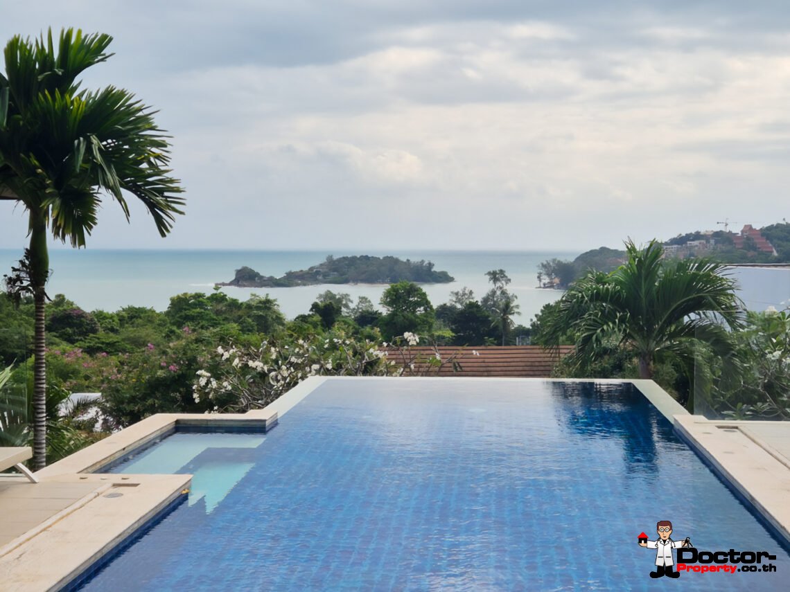 5 Bedroom Sea View Villa in Choeng Mon, Koh Samui – For Sale
