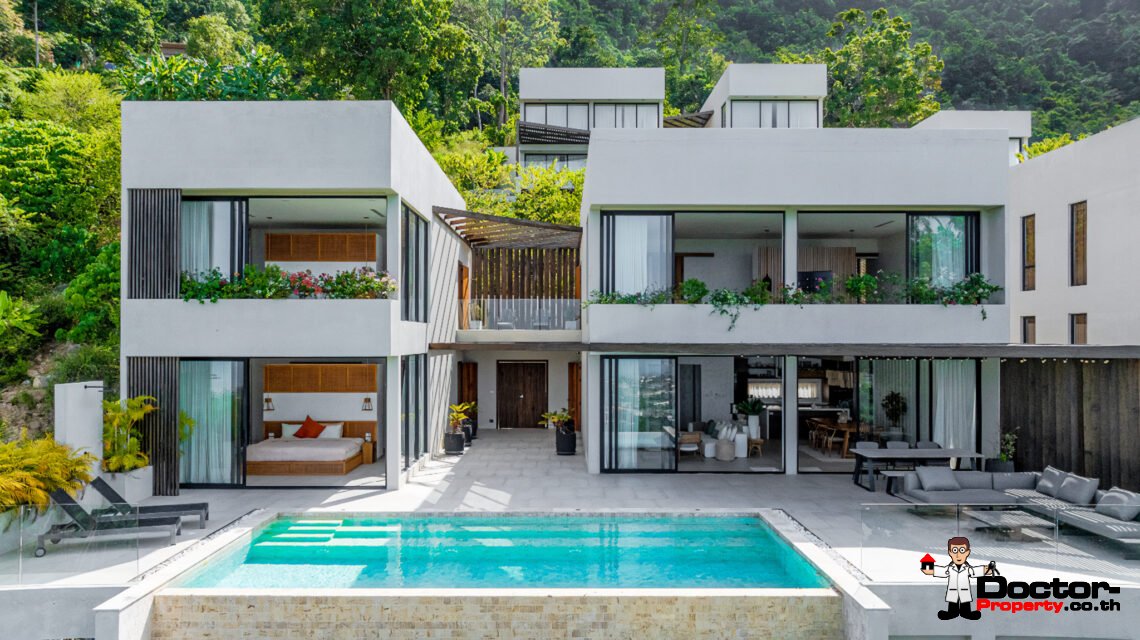 Luxury 3 Bedroom Pool Villa with Sea View in Chaweng, Koh Samui – For Sale