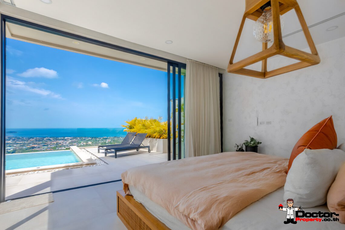 Luxury 3 Bedroom Pool Villa with Sea View in Chaweng, Koh Samui – For Sale