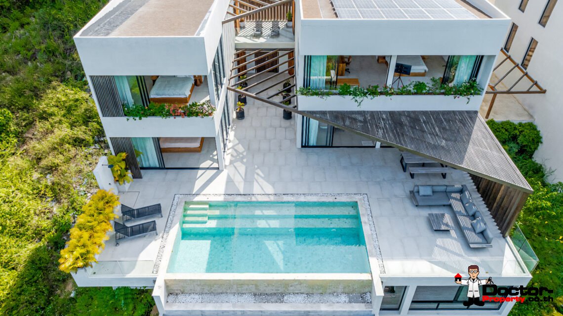 Luxury 3 Bedroom Pool Villa with Sea View in Chaweng, Koh Samui – For Sale
