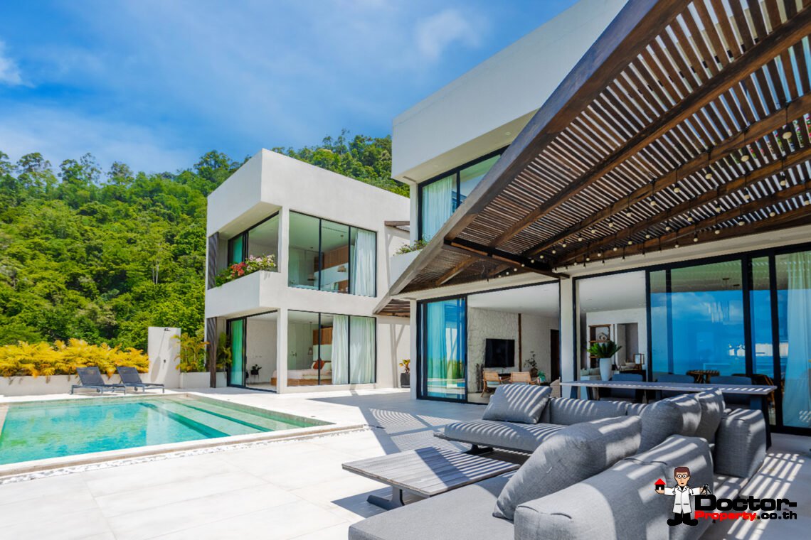 Luxury 3 Bedroom Pool Villa with Sea View in Chaweng, Koh Samui – For Sale