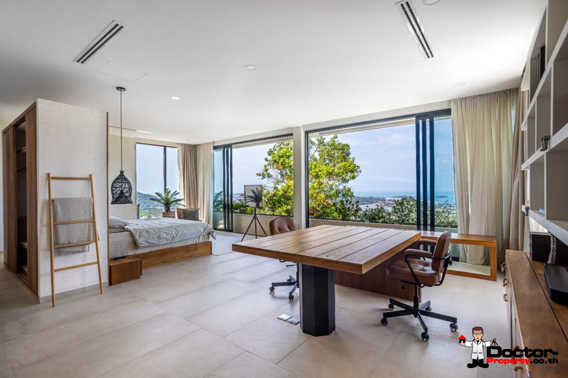 Luxury 3 Bedroom Pool Villa with Sea View in Chaweng, Koh Samui – For Sale